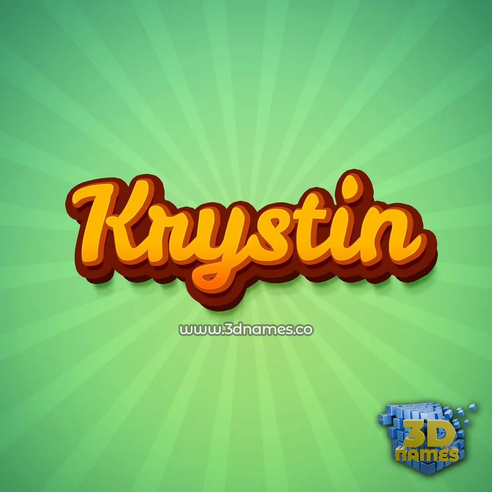 krystin in Green Rays style - 3D name wallpaper krystin in Green Rays style - 3D name wallpaper