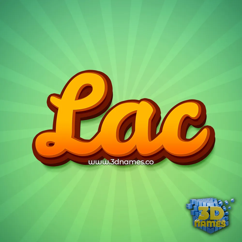 lac in Green Rays style - 3D name wallpaper lac in Green Rays style - 3D name wallpaper