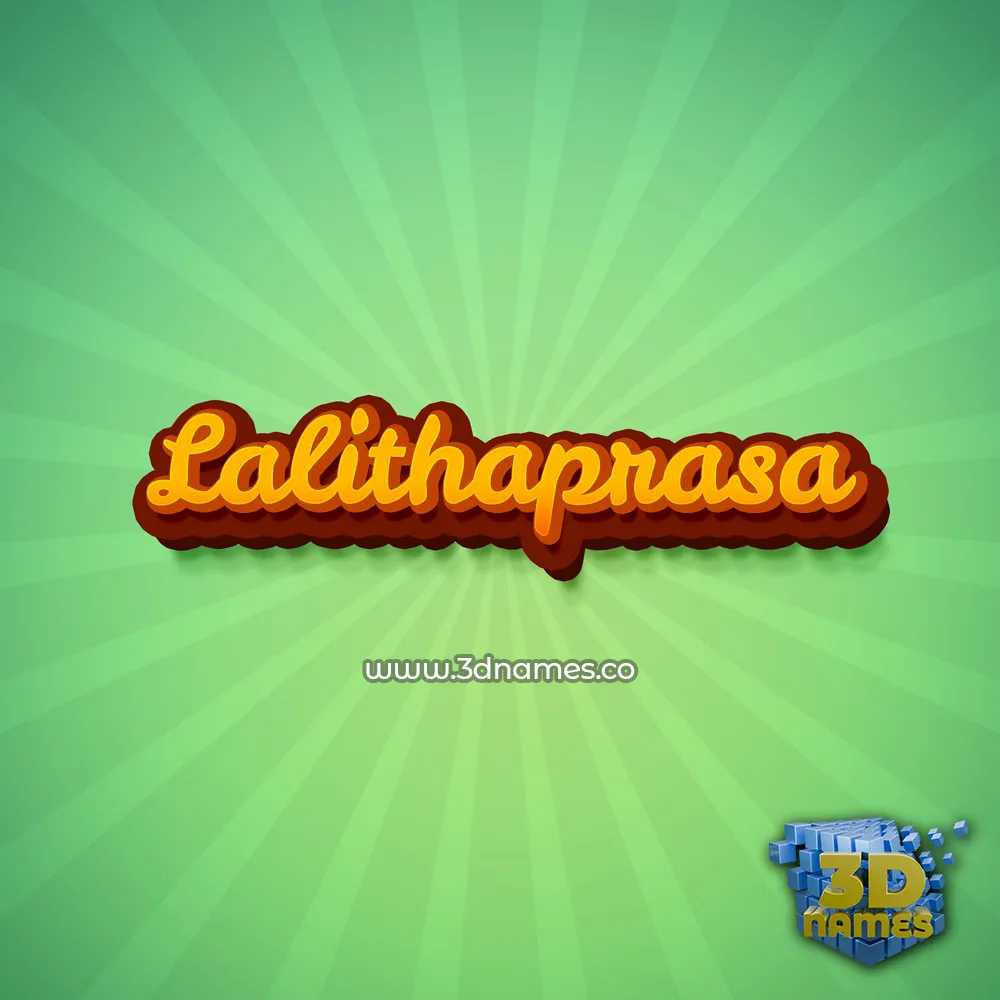 lalithaprasa in Green Rays style - 3D name wallpaper lalithaprasa in Green Rays style - 3D name wallpaper