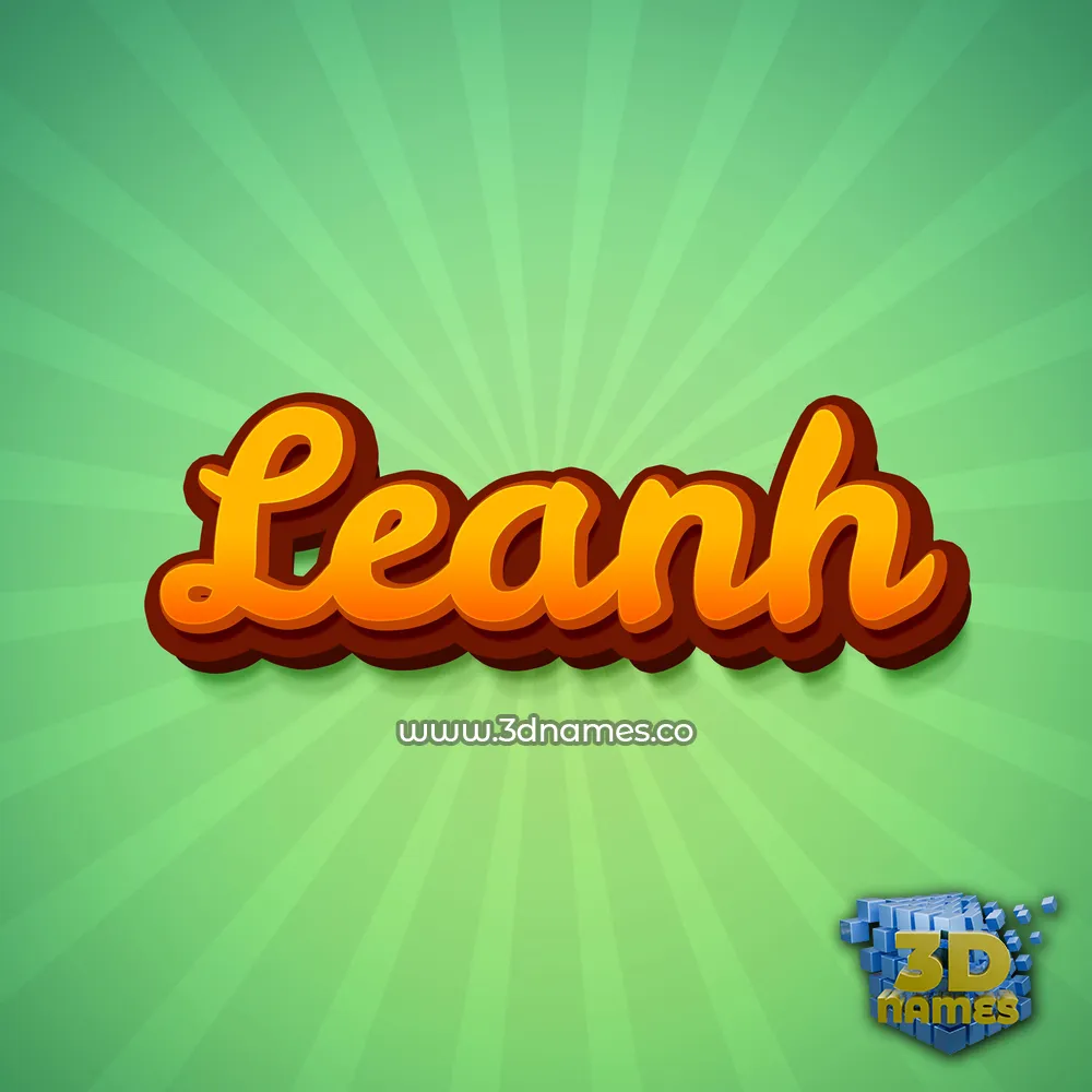 leanh in Green Rays style - 3D name wallpaper leanh in Green Rays style - 3D name wallpaper