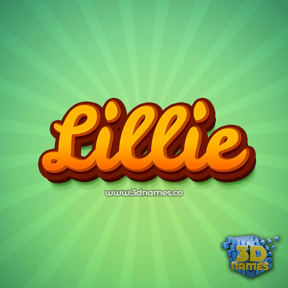 lillie in Green Rays style - 3D name wallpaper lillie in Green Rays style - 3D name wallpaper