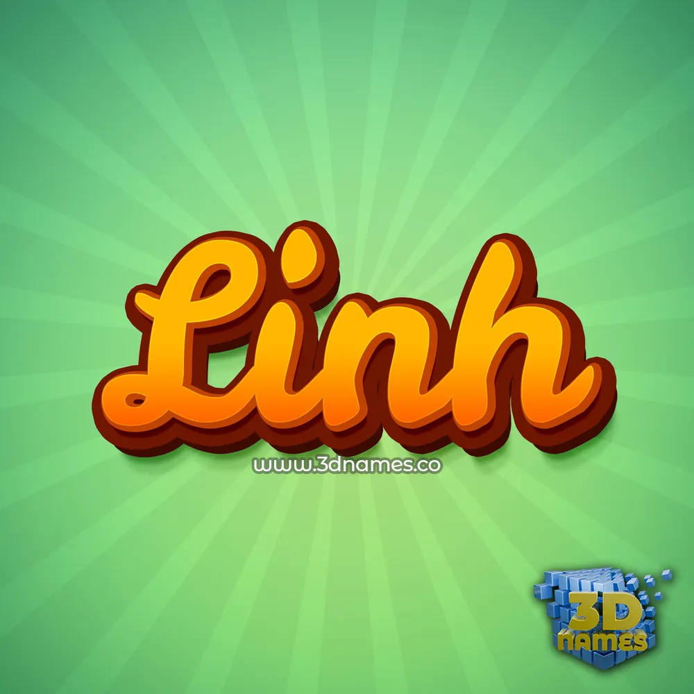 linh in Green Rays style - 3D name wallpaper linh in Green Rays style - 3D name wallpaper