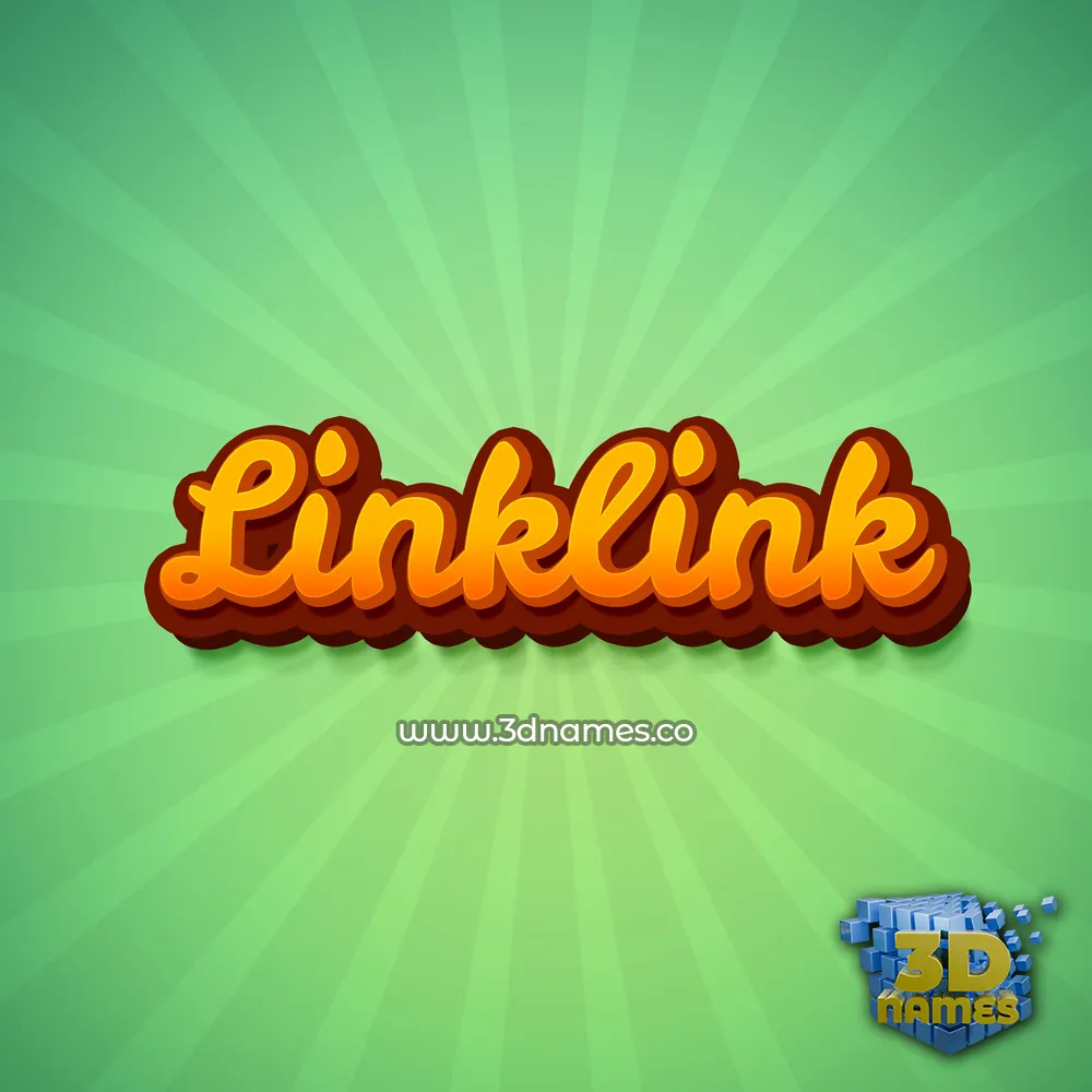 linklink in Green Rays style - 3D name wallpaper linklink in Green Rays style - 3D name wallpaper