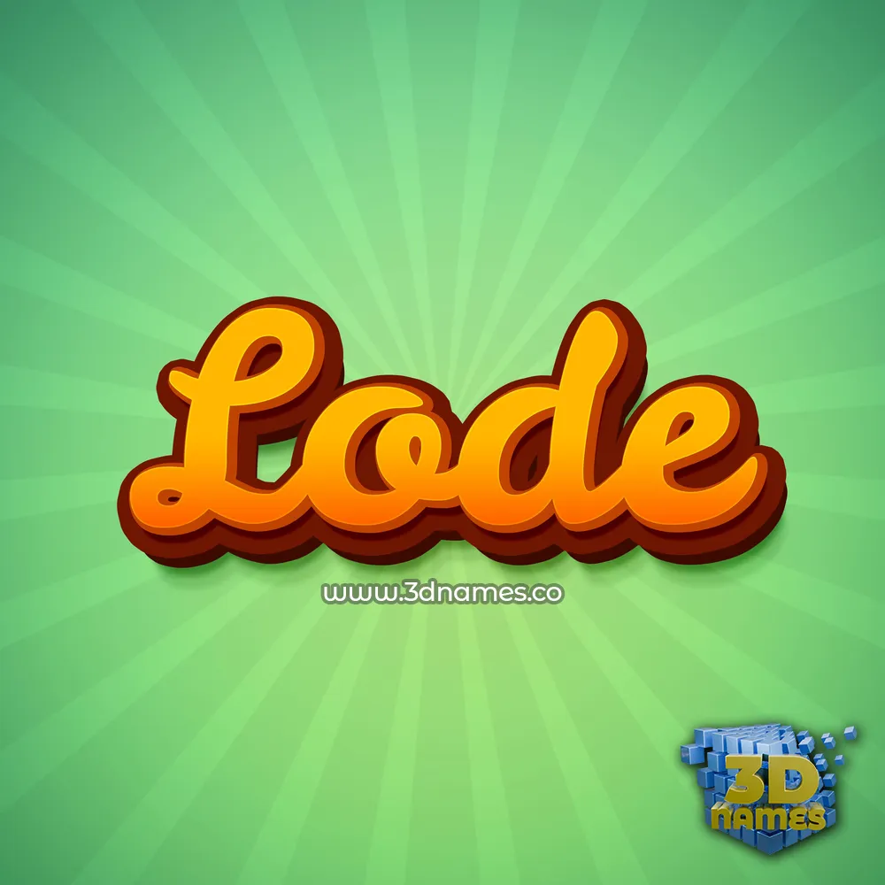 lode in Green Rays style - 3D name wallpaper lode in Green Rays style - 3D name wallpaper