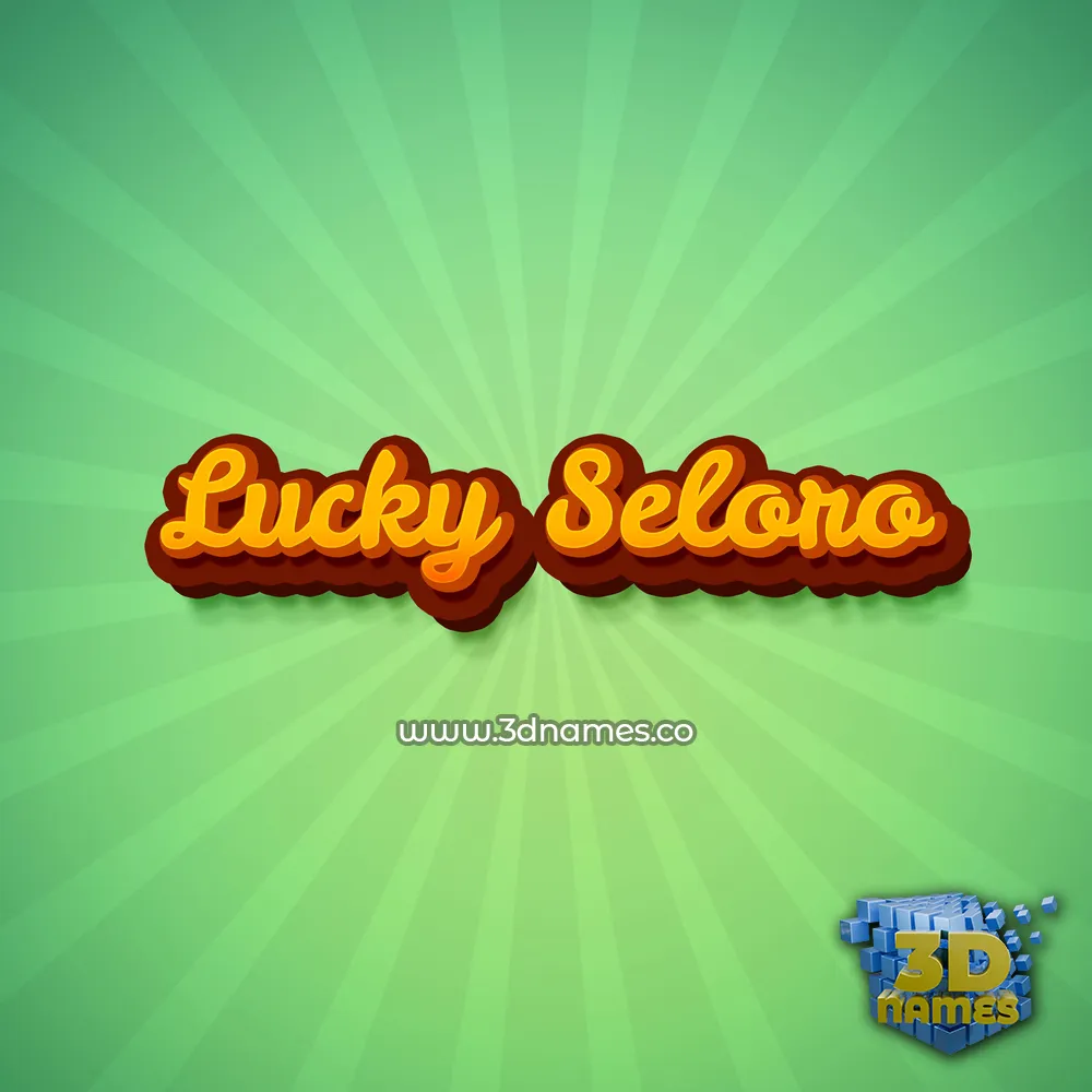 lucky seloro in Green Rays style - 3D name wallpaper lucky seloro in Green Rays style - 3D name wallpaper