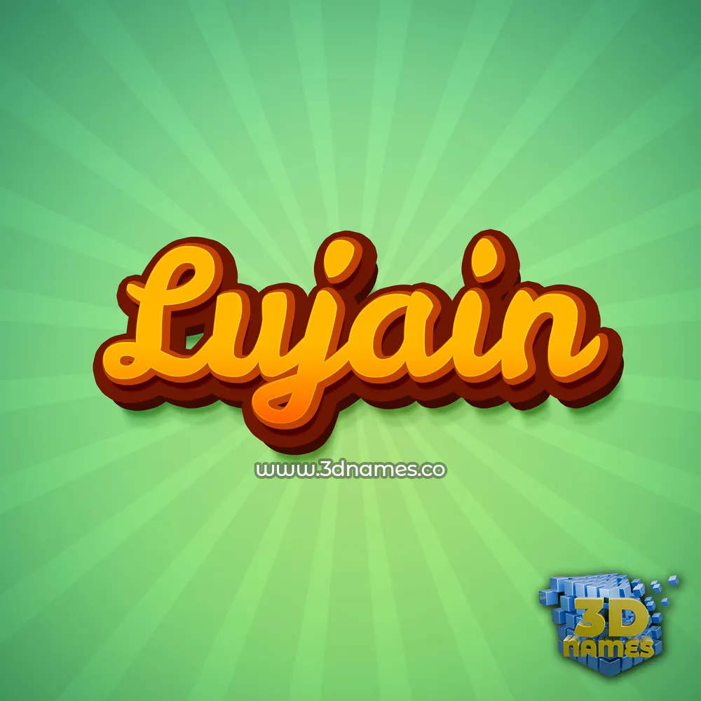 lujain in Green Rays style - 3D name wallpaper lujain in Green Rays style - 3D name wallpaper