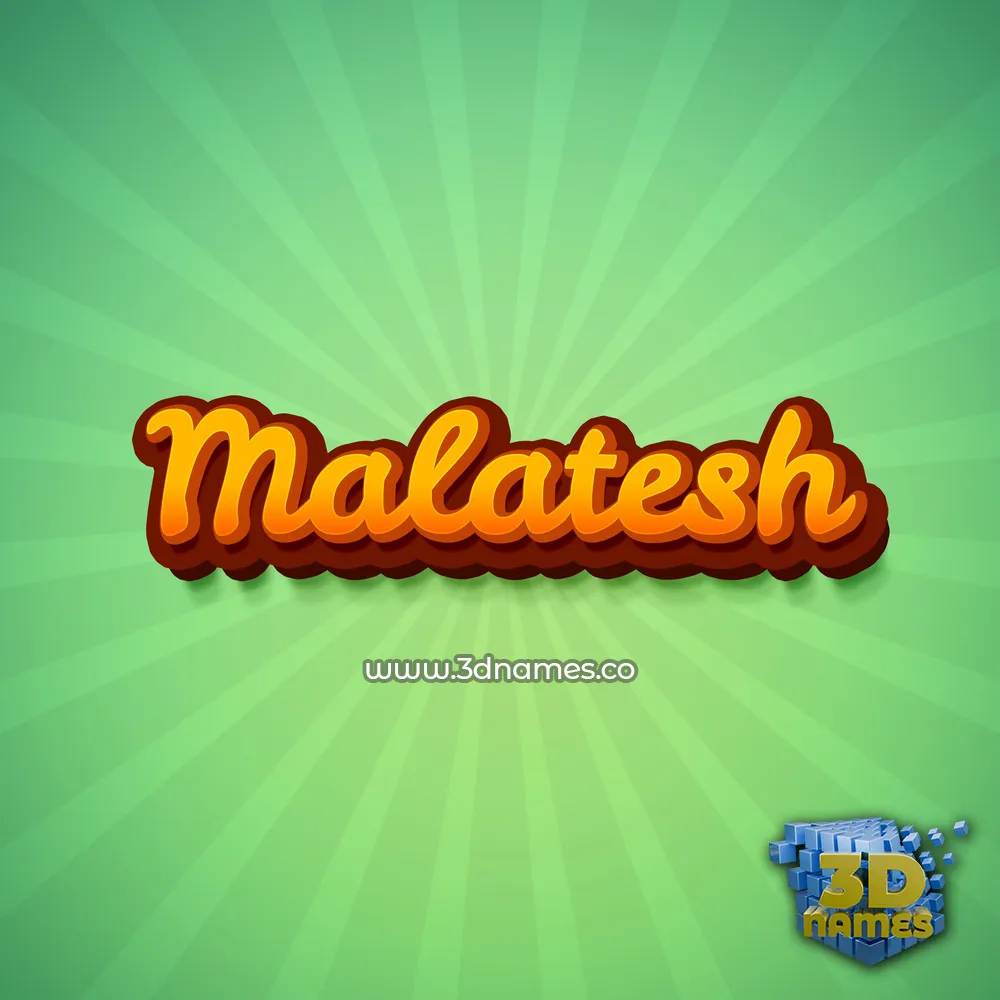 malatesh in Green Rays style - 3D name wallpaper malatesh in Green Rays style - 3D name wallpaper