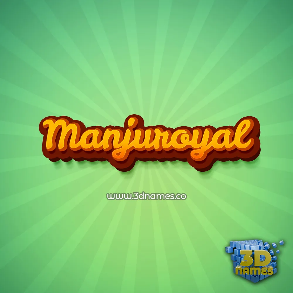 manjuroyal in Green Rays style - 3D name wallpaper manjuroyal in Green Rays style - 3D name wallpaper
