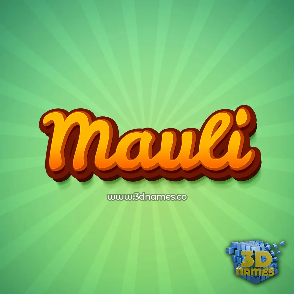 mauli in Green Rays style - 3D name wallpaper mauli in Green Rays style - 3D name wallpaper