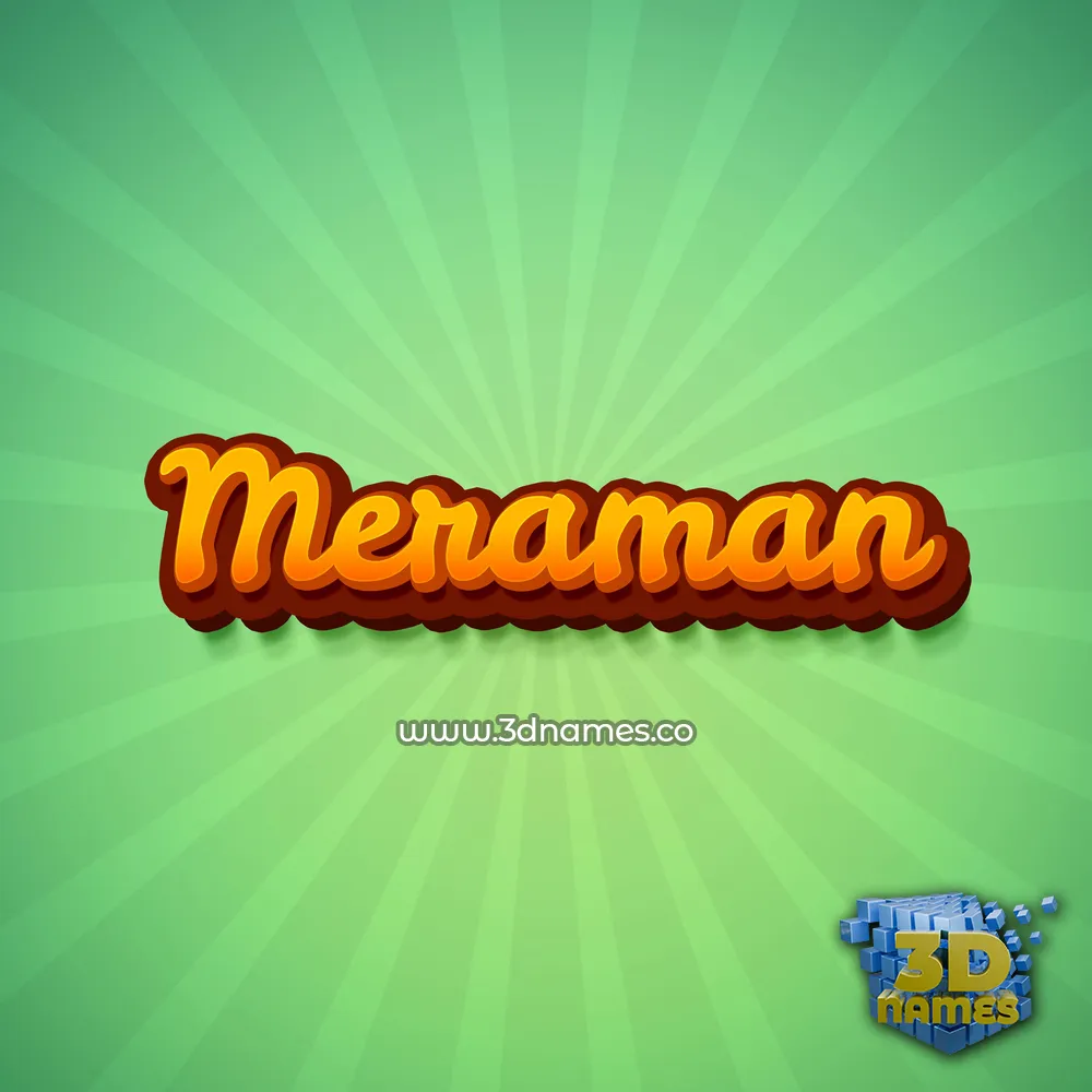 meraman in Green Rays style - 3D name wallpaper meraman in Green Rays style - 3D name wallpaper