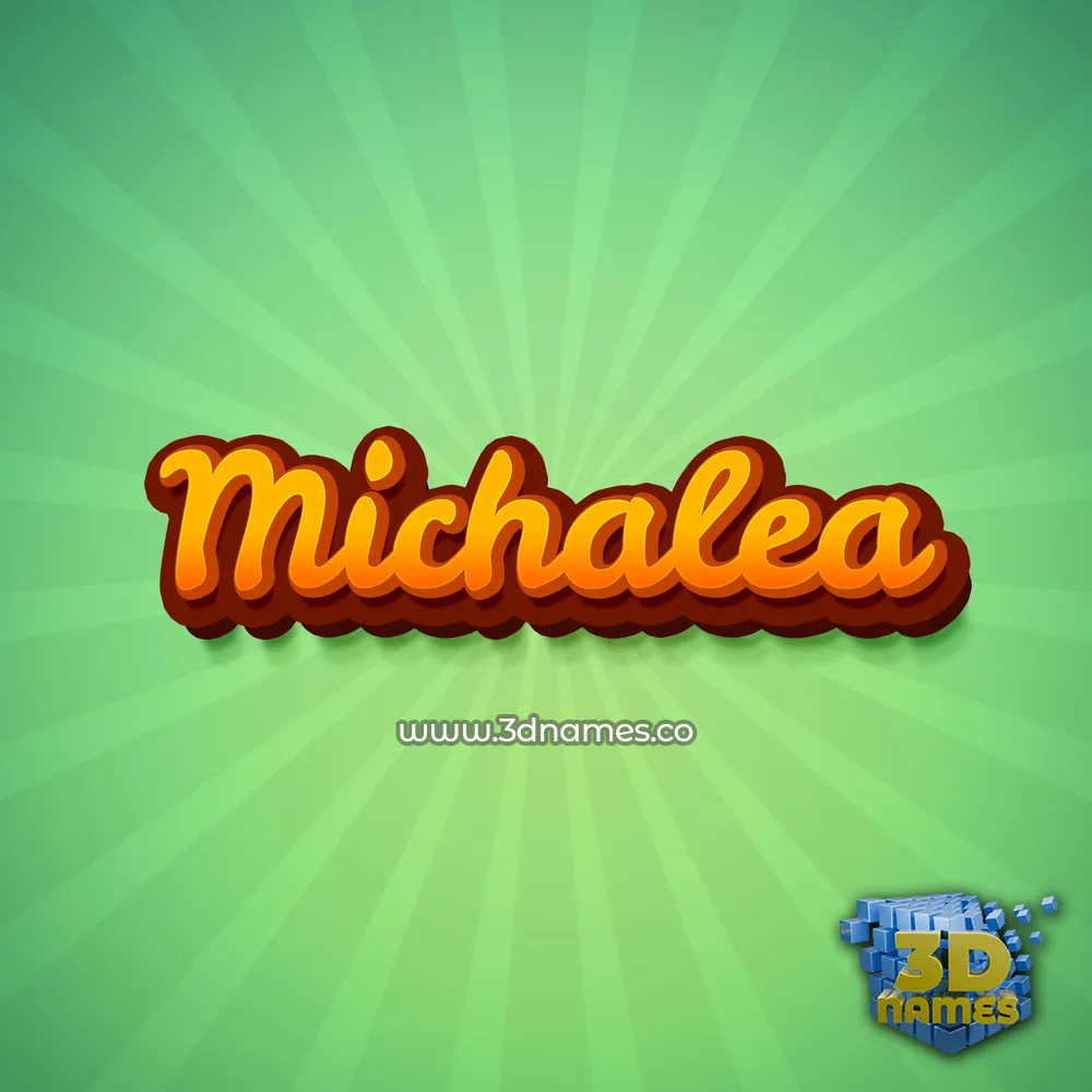 michalea in Green Rays style - 3D name wallpaper michalea in Green Rays style - 3D name wallpaper