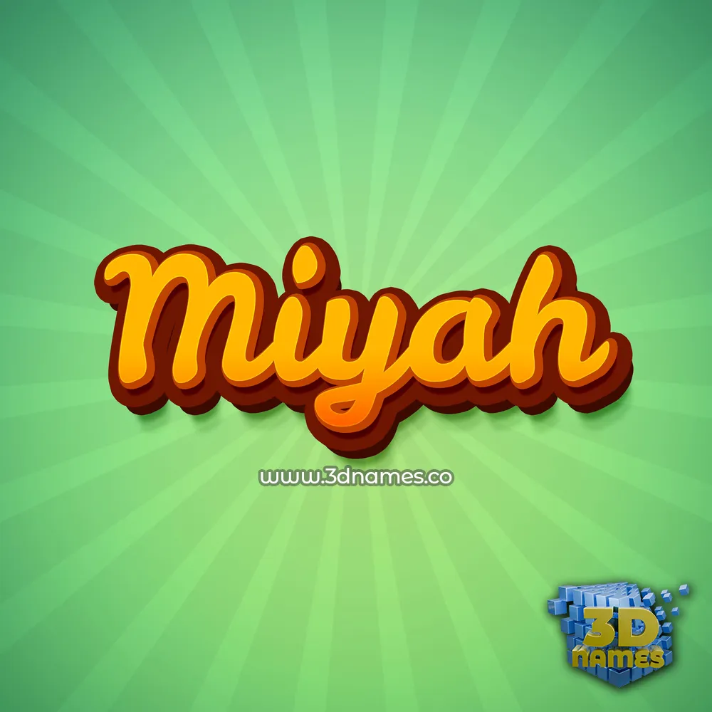 miyah in Green Rays style - 3D name wallpaper miyah in Green Rays style - 3D name wallpaper