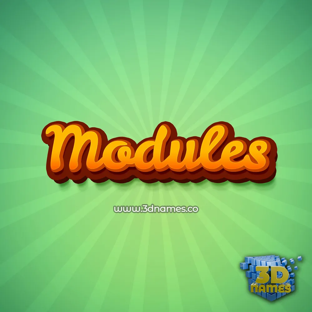 modules in Green Rays style - 3D name wallpaper modules in Green Rays style - 3D name wallpaper