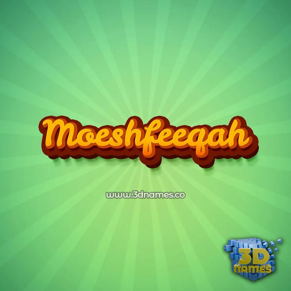 moeshfeeqah in Green Rays style - 3D name wallpaper moeshfeeqah in Green Rays style - 3D name wallpaper