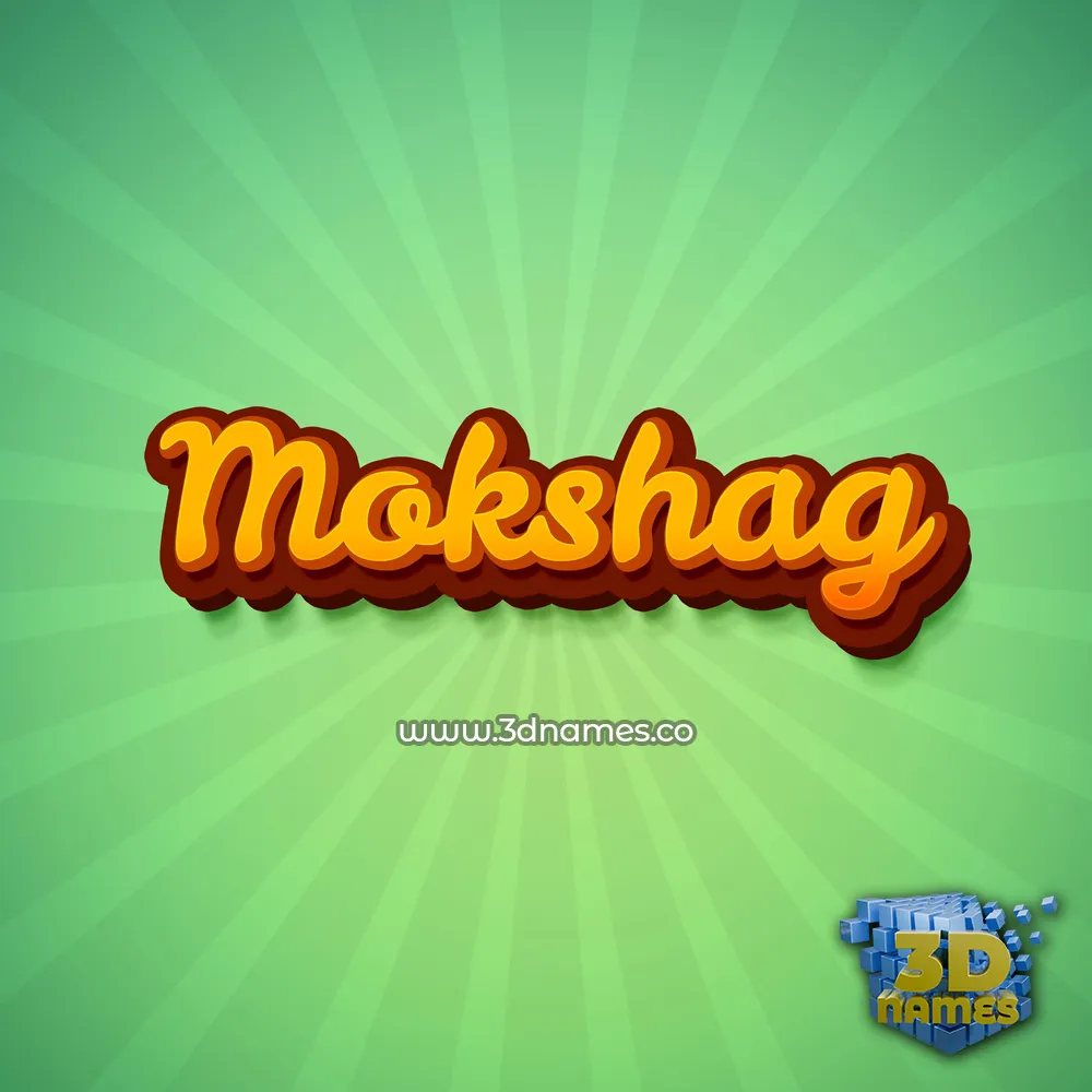 mokshag in Green Rays style - 3D name wallpaper mokshag in Green Rays style - 3D name wallpaper