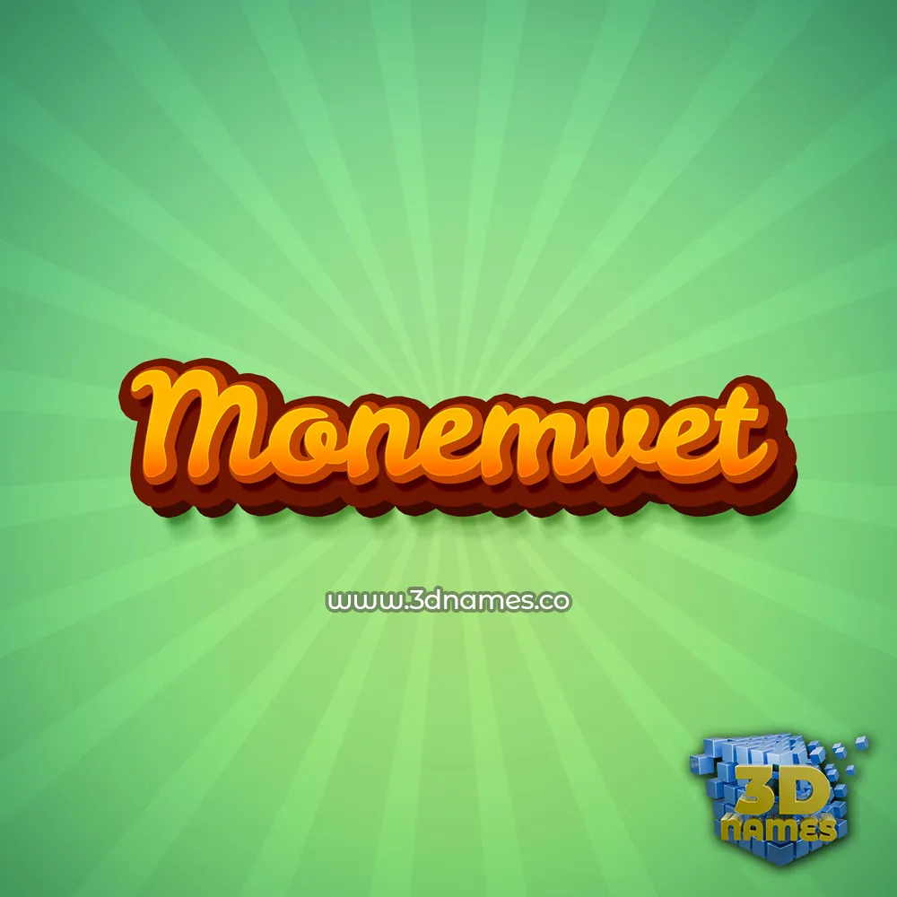 monemvet in Green Rays style - 3D name wallpaper monemvet in Green Rays style - 3D name wallpaper