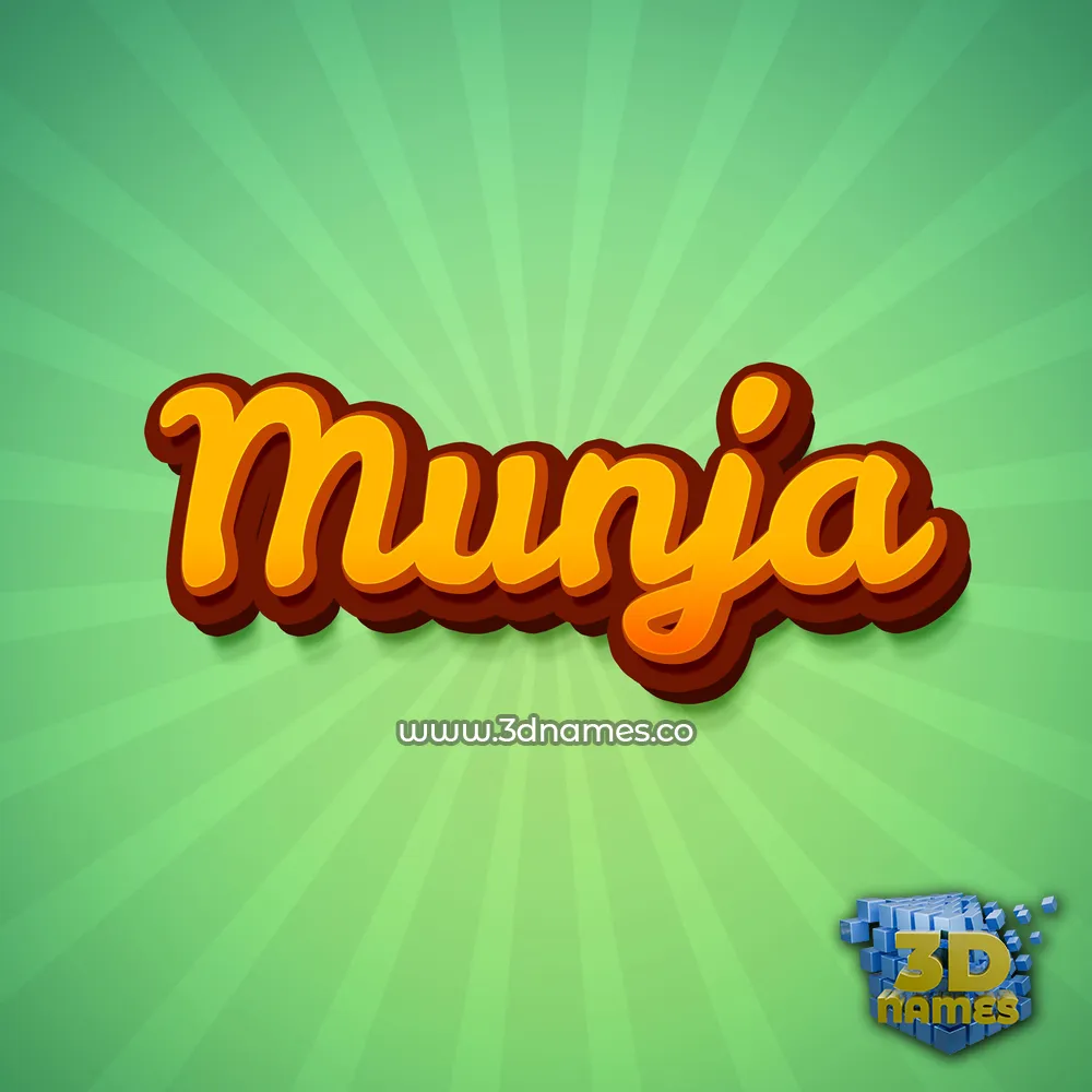 munja in Green Rays style - 3D name wallpaper munja in Green Rays style - 3D name wallpaper