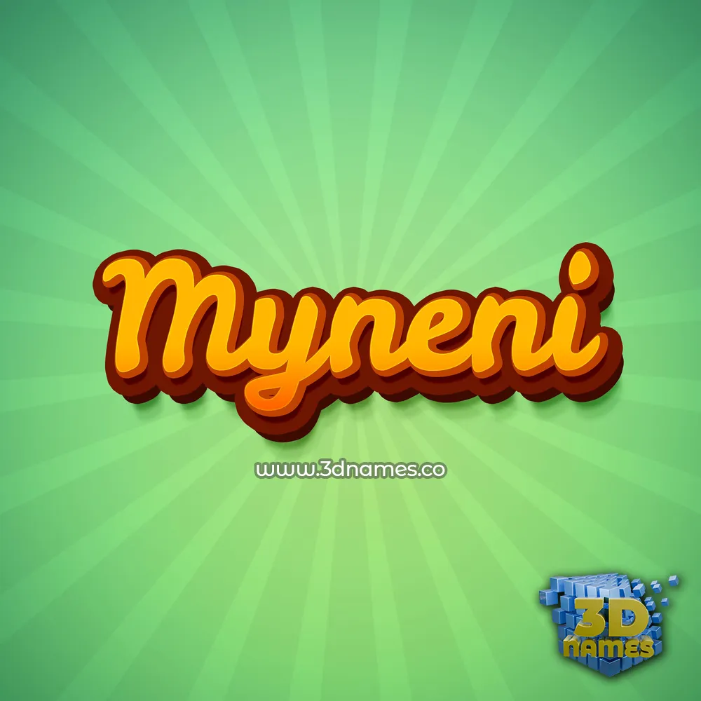 myneni in Green Rays style - 3D name wallpaper myneni in Green Rays style - 3D name wallpaper