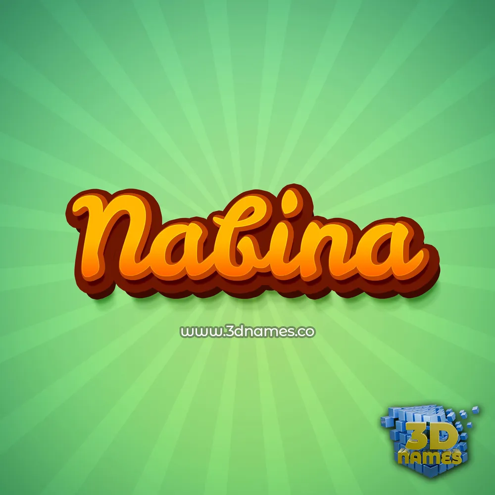 nabina in Green Rays style - 3D name wallpaper nabina in Green Rays style - 3D name wallpaper