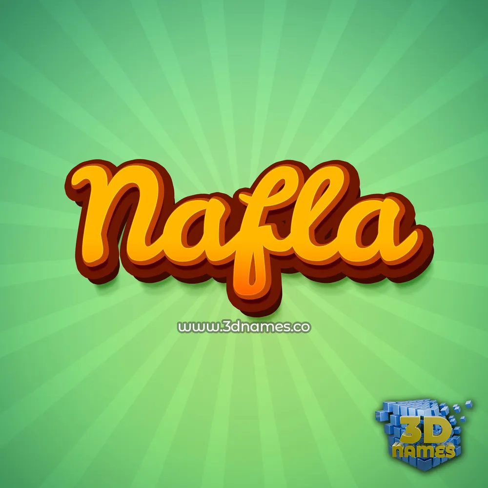nafla in Green Rays style - 3D name wallpaper nafla in Green Rays style - 3D name wallpaper