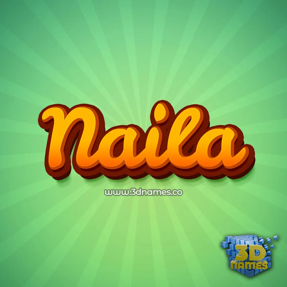 naila in Green Rays style - 3D name wallpaper naila in Green Rays style - 3D name wallpaper