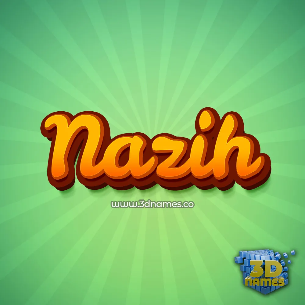 nazih in Green Rays style - 3D name wallpaper nazih in Green Rays style - 3D name wallpaper