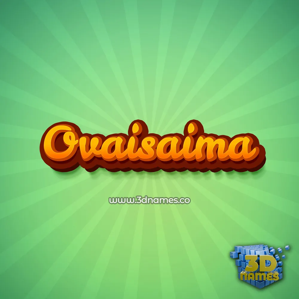 ovaisaima in Green Rays style - 3D name wallpaper ovaisaima in Green Rays style - 3D name wallpaper