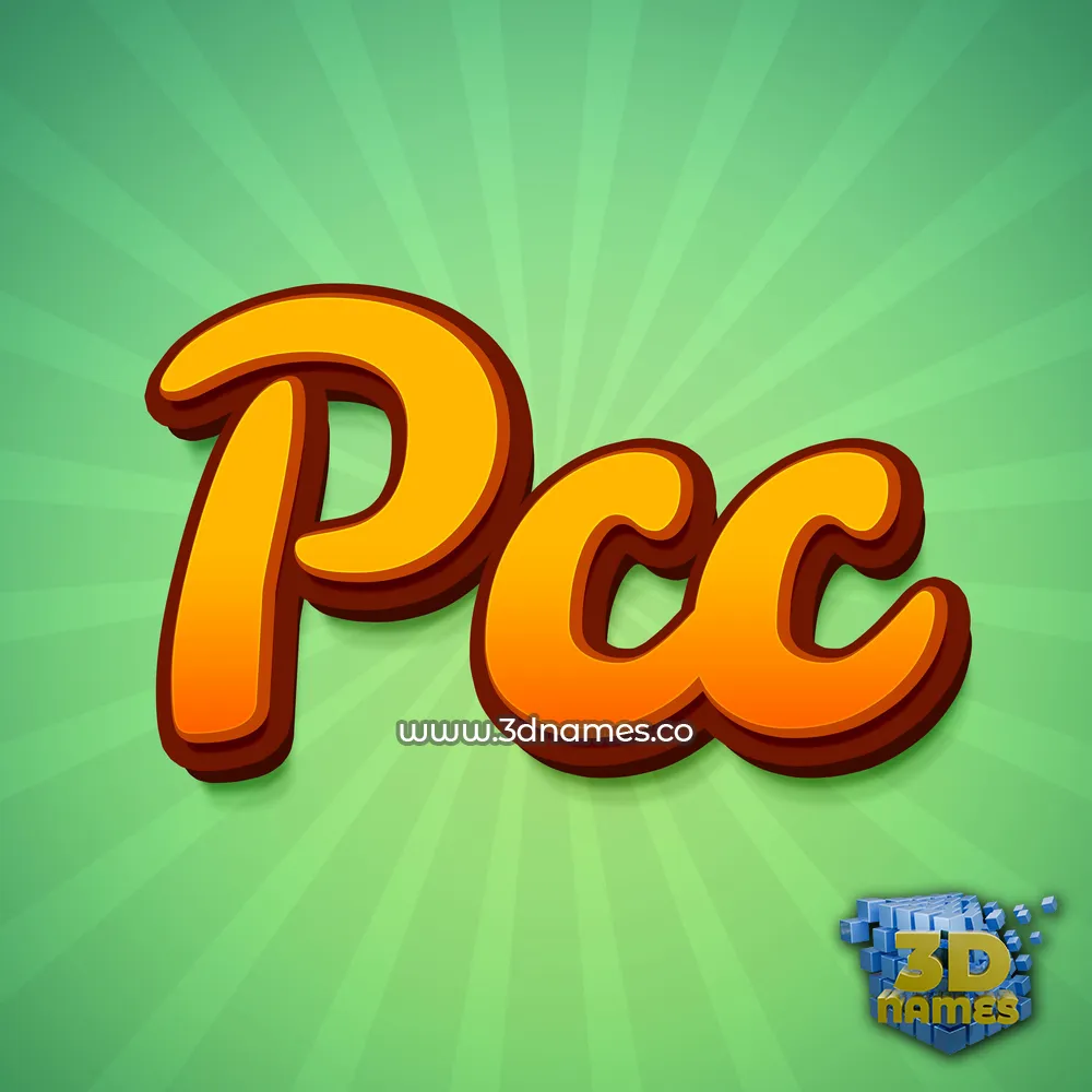 pcc in Green Rays style - 3D name wallpaper pcc in Green Rays style - 3D name wallpaper
