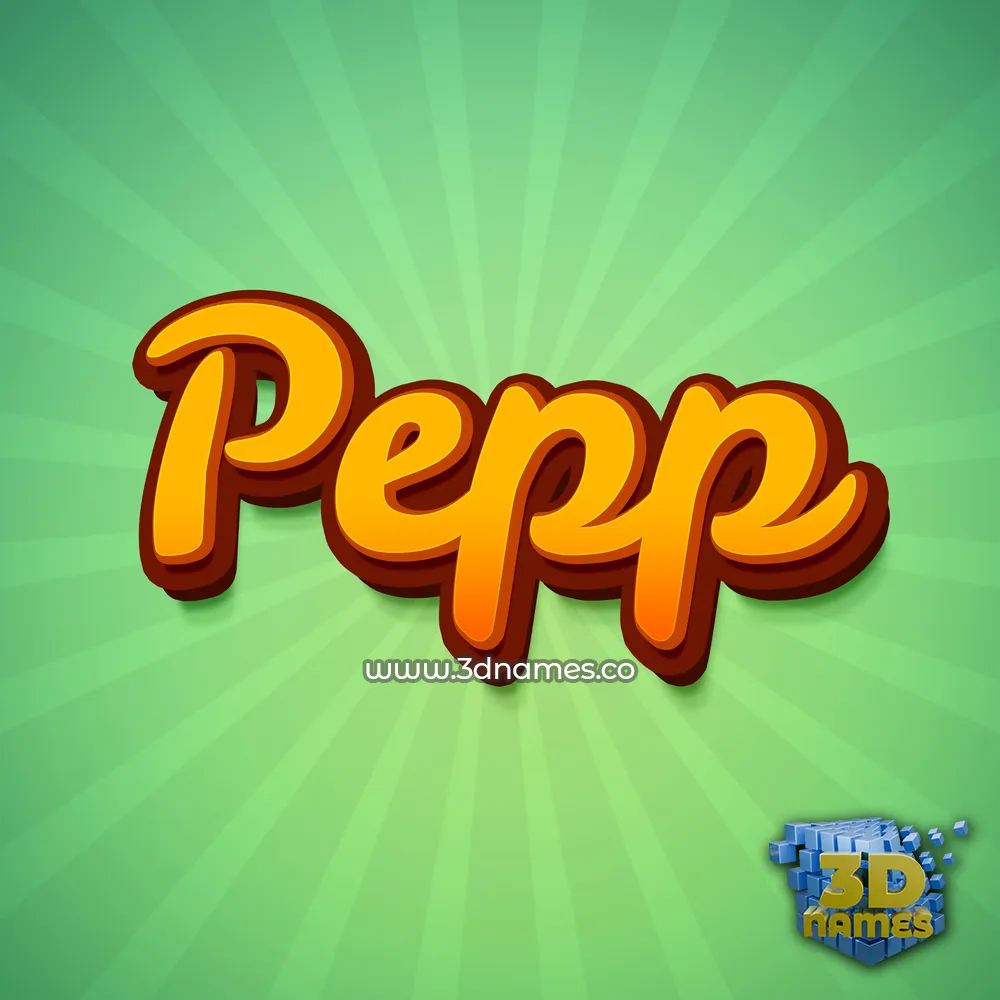 pepp in Green Rays style - 3D name wallpaper pepp in Green Rays style - 3D name wallpaper