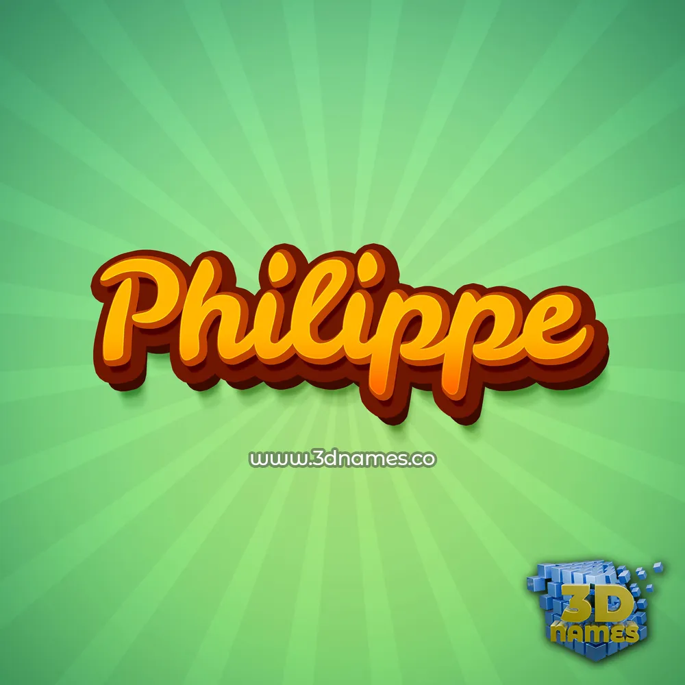 philippe in Green Rays style - 3D name wallpaper philippe in Green Rays style - 3D name wallpaper
