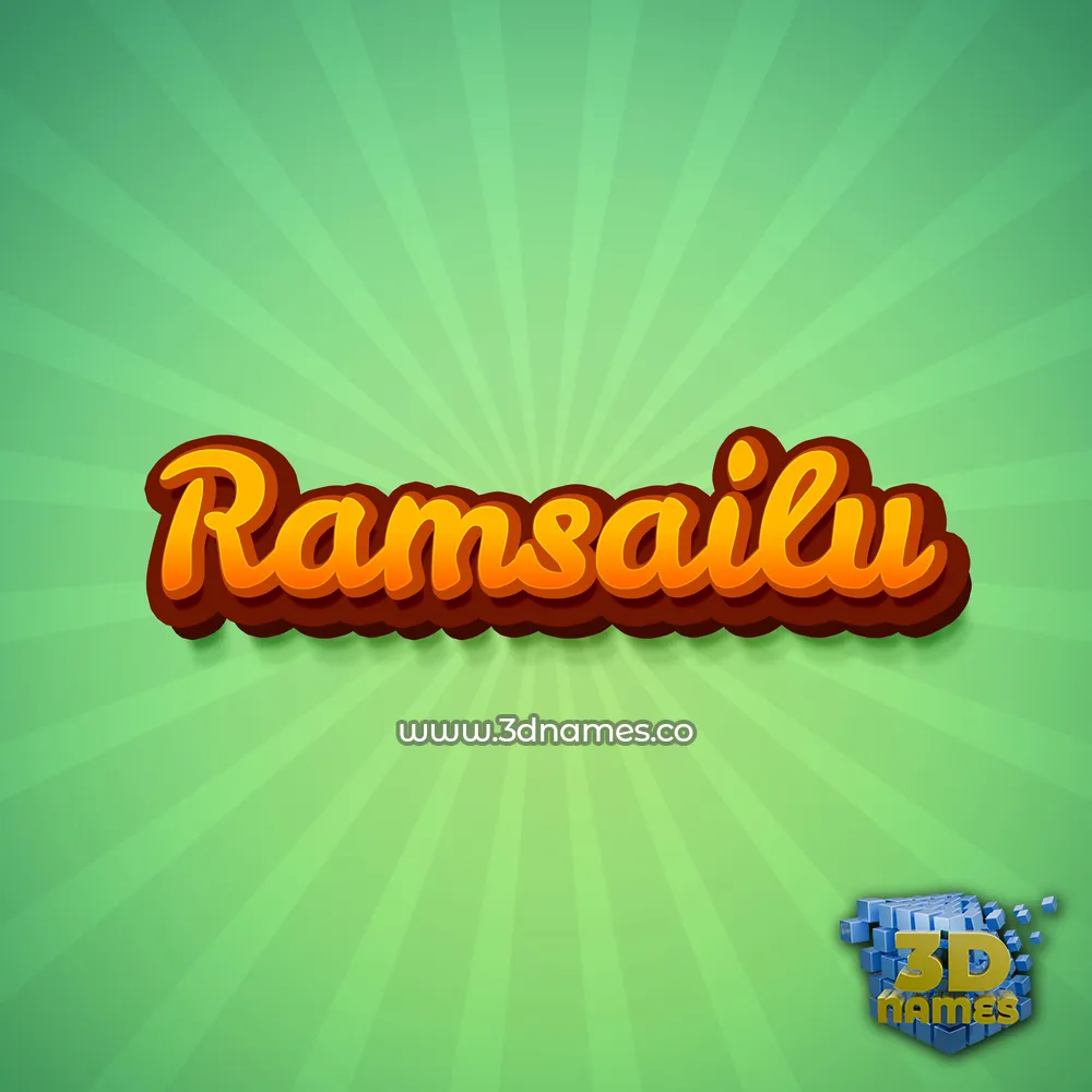 ramsailu in Green Rays style - 3D name wallpaper ramsailu in Green Rays style - 3D name wallpaper