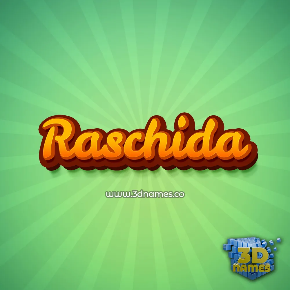 raschida in Green Rays style - 3D name wallpaper raschida in Green Rays style - 3D name wallpaper