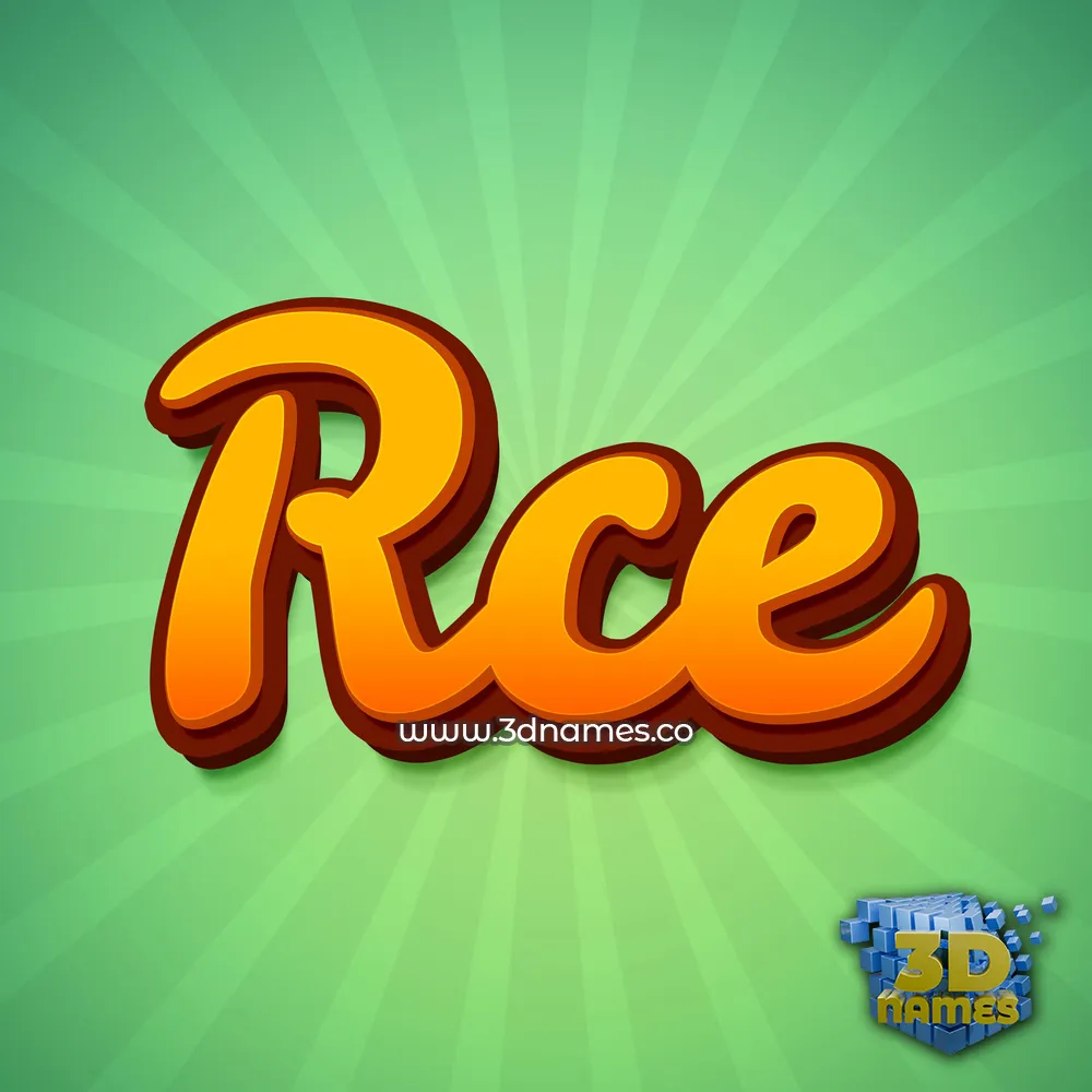 rce in Green Rays style - 3D name wallpaper rce in Green Rays style - 3D name wallpaper