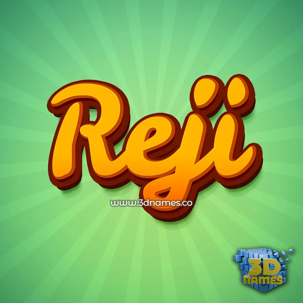 reji in Green Rays style - 3D name wallpaper reji in Green Rays style - 3D name wallpaper
