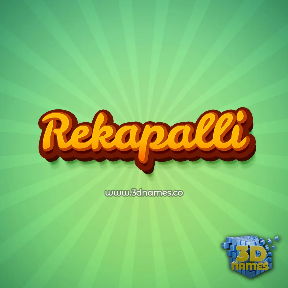 rekapalli in Green Rays style - 3D name wallpaper rekapalli in Green Rays style - 3D name wallpaper