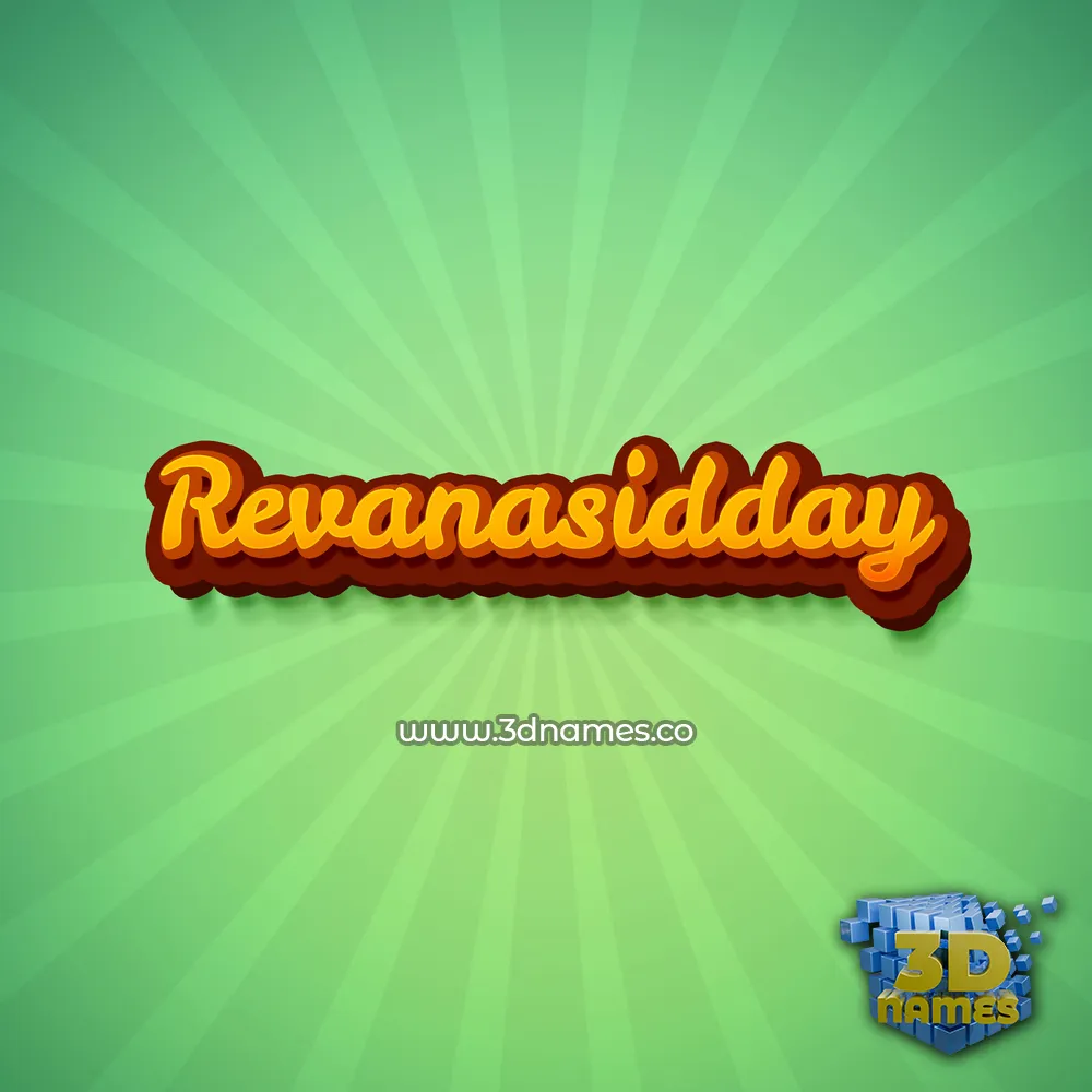revanasidday in Green Rays style - 3D name wallpaper revanasidday in Green Rays style - 3D name wallpaper