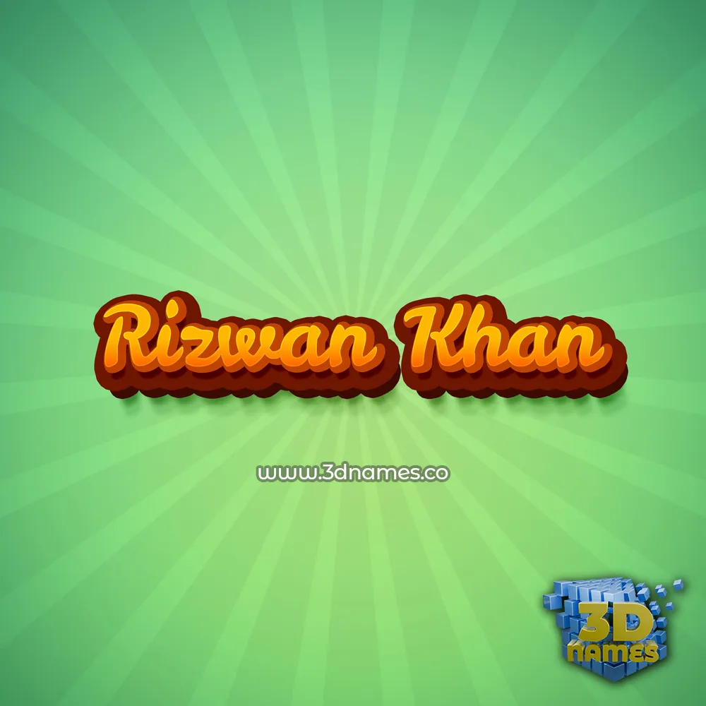 rizwan khan in Green Rays style - 3D name wallpaper rizwan khan in Green Rays style - 3D name wallpaper