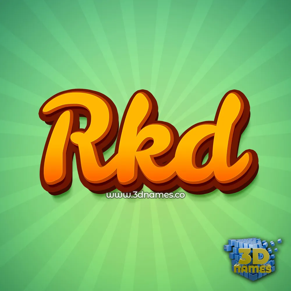 rkd in Green Rays style - 3D name wallpaper rkd in Green Rays style - 3D name wallpaper