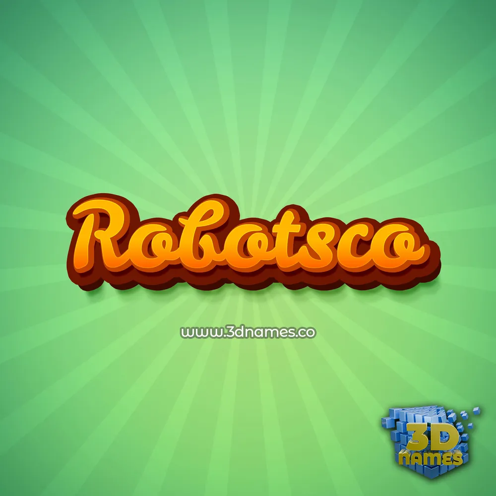 robotsco in Green Rays style - 3D name wallpaper robotsco in Green Rays style - 3D name wallpaper