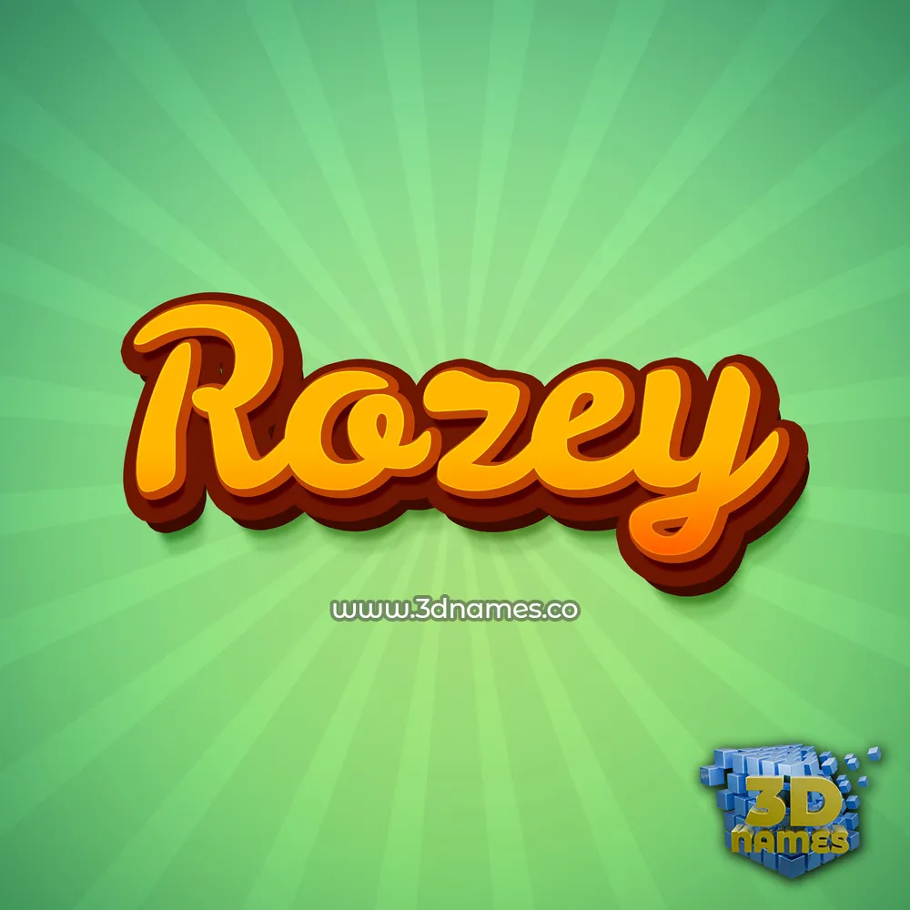 rozey in Green Rays style - 3D name wallpaper rozey in Green Rays style - 3D name wallpaper