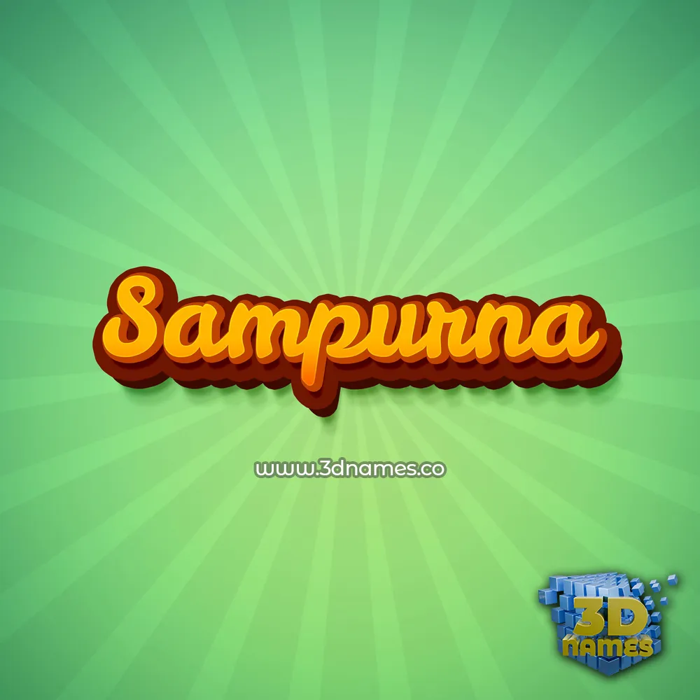 sampurna in Green Rays style - 3D name wallpaper sampurna in Green Rays style - 3D name wallpaper