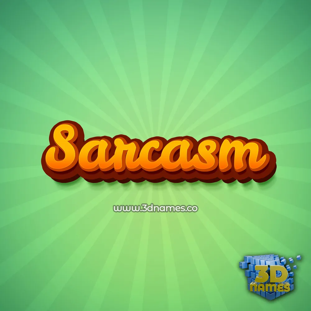 sarcasm in Green Rays style - 3D name wallpaper sarcasm in Green Rays style - 3D name wallpaper