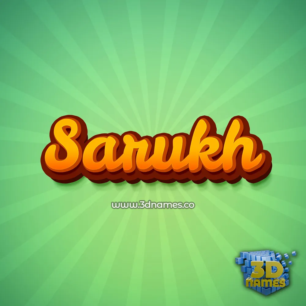 sarukh in Green Rays style - 3D name wallpaper sarukh in Green Rays style - 3D name wallpaper