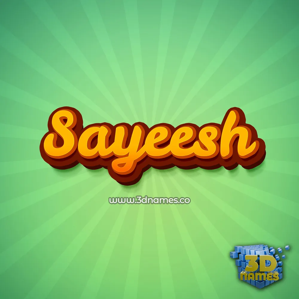 sayeesh in Green Rays style - 3D name wallpaper sayeesh in Green Rays style - 3D name wallpaper