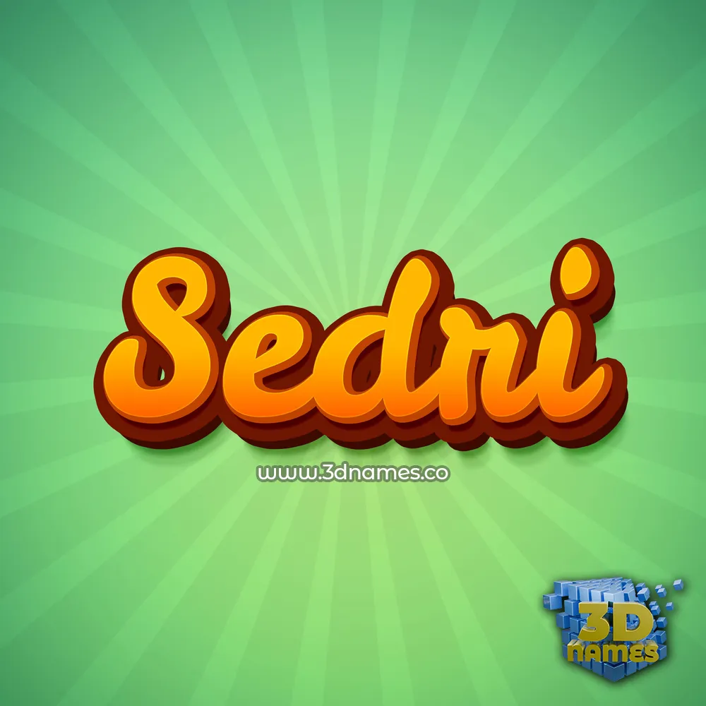 sedri in Green Rays style - 3D name wallpaper sedri in Green Rays style - 3D name wallpaper