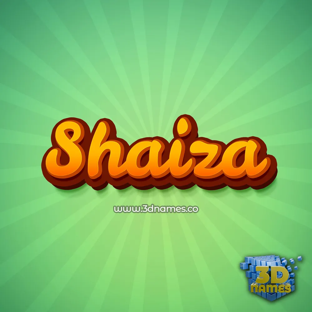 shaiza in Green Rays style - 3D name wallpaper shaiza in Green Rays style - 3D name wallpaper