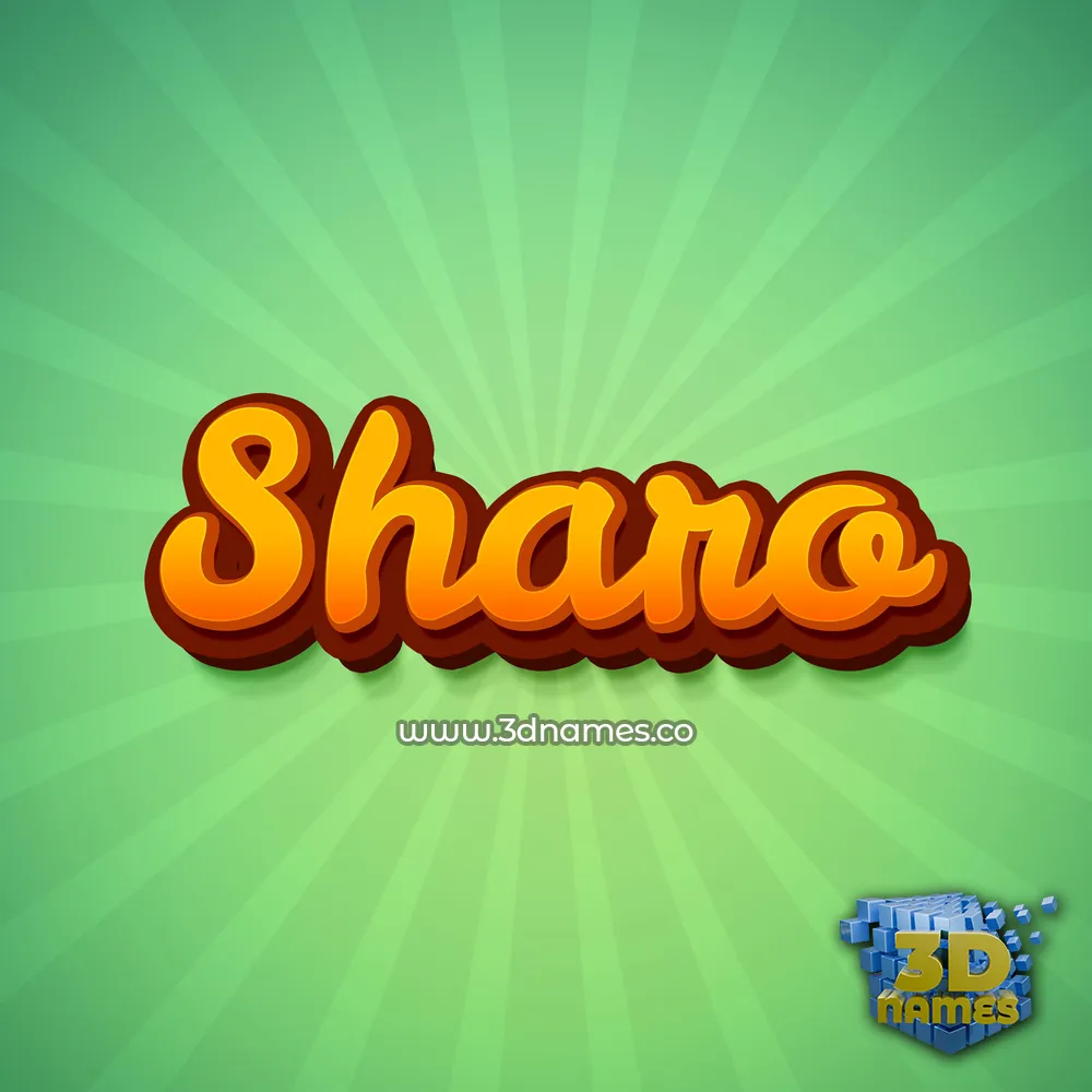 sharo in Green Rays style - 3D name wallpaper sharo in Green Rays style - 3D name wallpaper