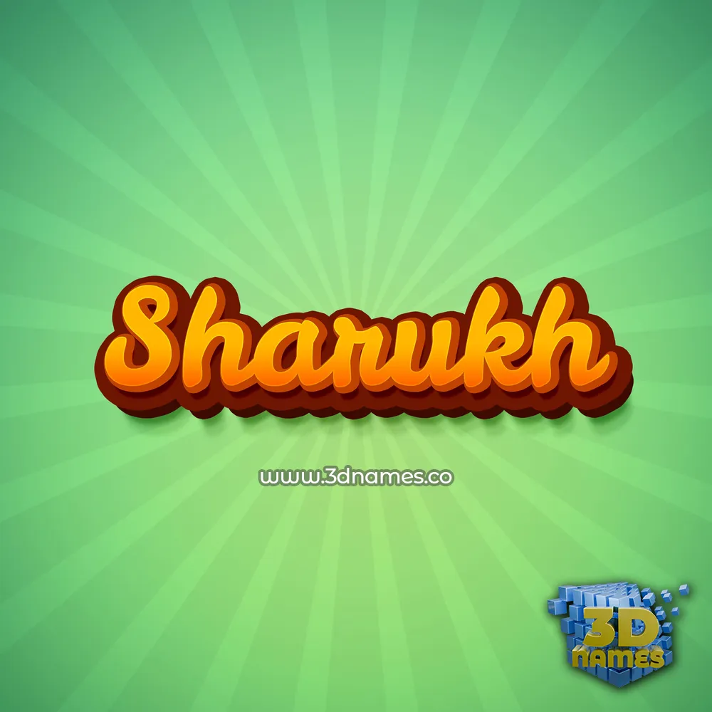 sharukh in Green Rays style - 3D name wallpaper sharukh in Green Rays style - 3D name wallpaper