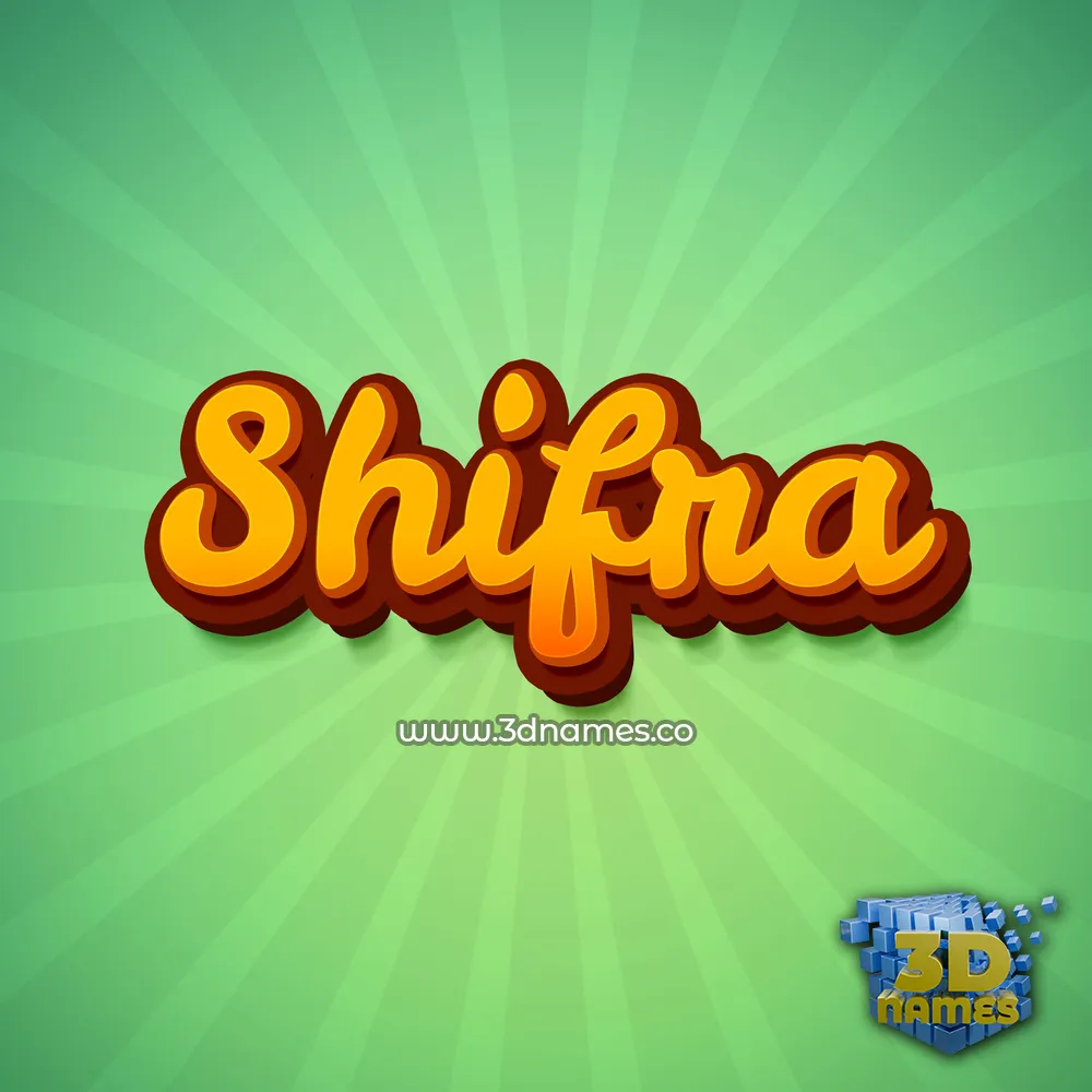 shifra in Green Rays style - 3D name wallpaper shifra in Green Rays style - 3D name wallpaper