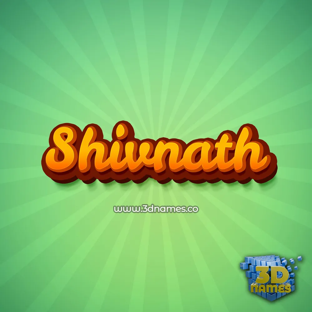 shivnath in Green Rays style - 3D name wallpaper